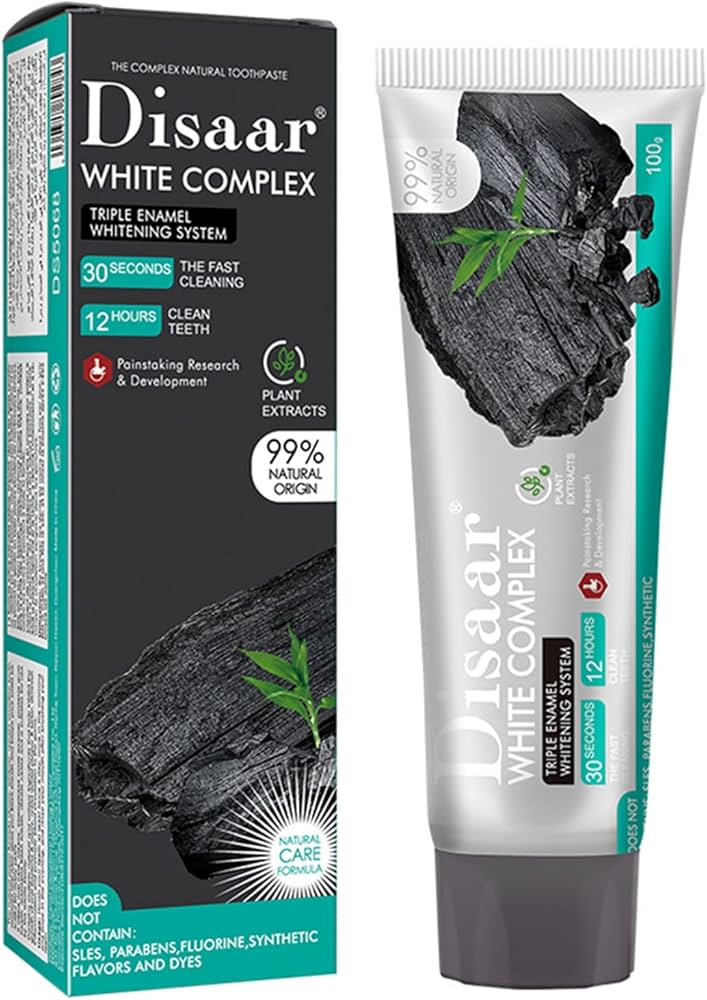 Pasta de dientes blanqueadora con carbón Disaar White Complex